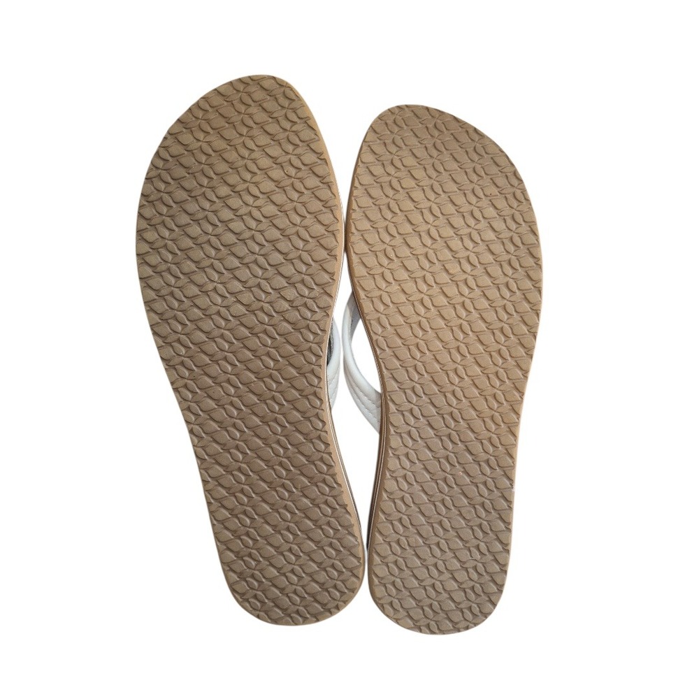 Reef Cushion Breeze Womens‎ Flip Flops White Tan Sandals Size 12 RF0A3ONL - Picture 4 of 5